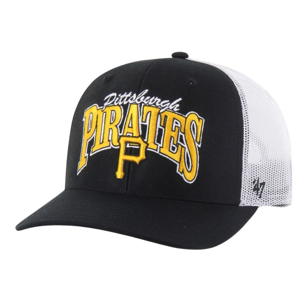 Pittsburgh Pirates '47 Brand MLB Trucker Snapback Adjustable Baseball Hat cap
